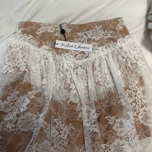 For Love & Lemons New lace skirt